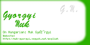 gyorgyi muk business card